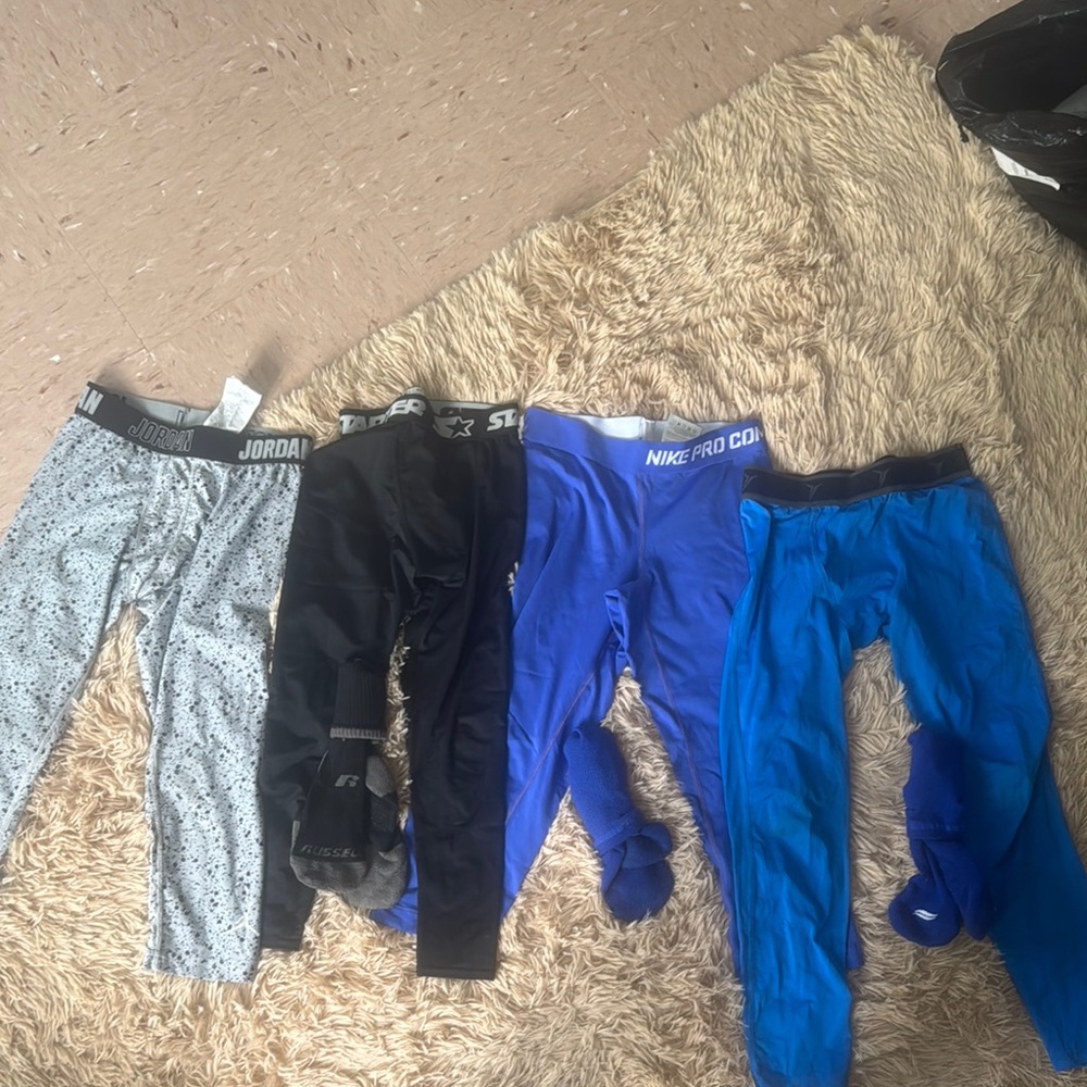 Nike Kids Blue Leggings for Sportswear 🏀 🏈 ⚽️